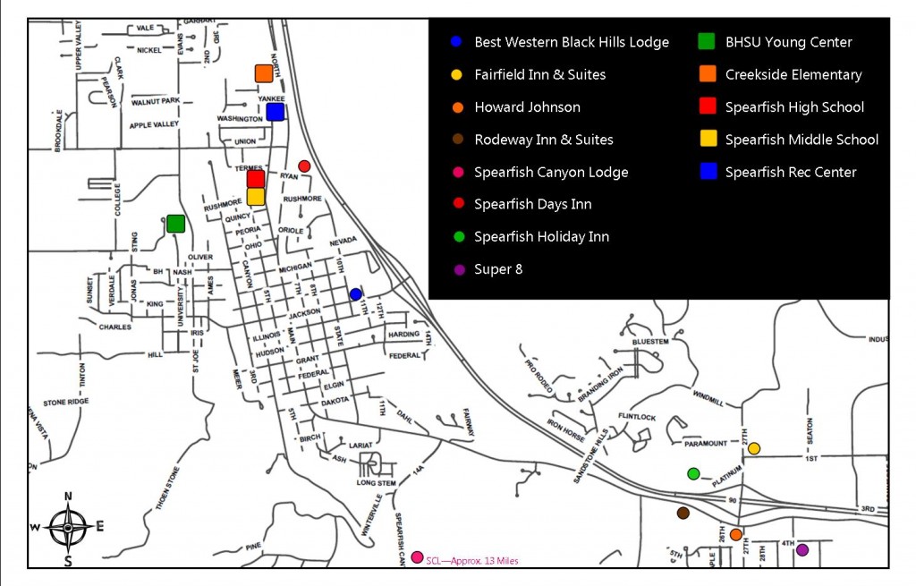 Queen City Classic Facilities Map